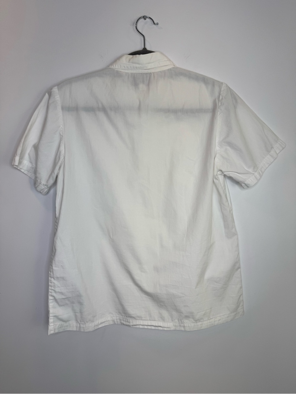 Vintage Nevada White Embroidered Button Up Blouse Cottagecore Coquette Top sz 8 - Picture 7 of 8